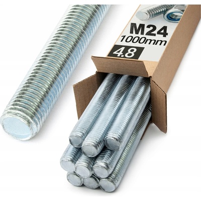 Oramat M24x1000mm (5ks) 4.8 DIN 975 ZN - Závitová tyč