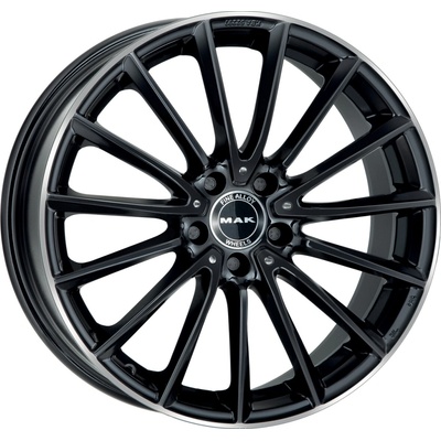 MAK KOMET 9x21 5x112 ET30 gloss black mirror ring