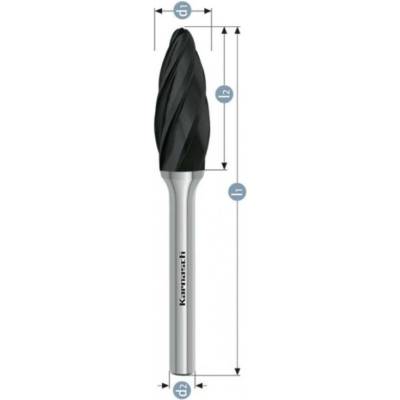 Karnasch Professional Tools HP-7 plamínek technická fréza povlakovaná - 11.5075-015
