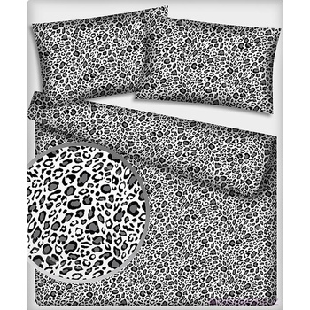 Bavlnená látka vzor leopard šedý, metráž 160 cm