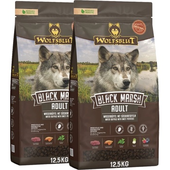 Wolfsblut Черна блатна възрастна храна 2 x 12, 5 кг
