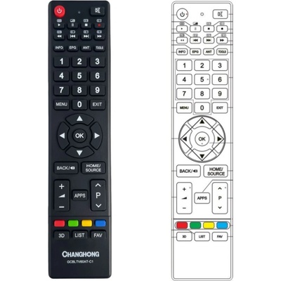 Changhong uhd42c5600isx2 - оригинален дистанционен контрол (uhd42c5600isx2)