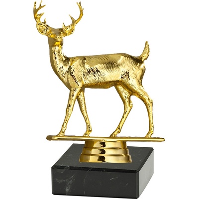Figurka jelen zlatá 11,4 cm