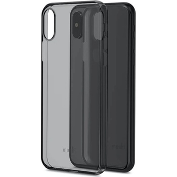 Moshi SuperSkin - тънък силиконов (TPU) калъф (0.35 mm) за iPhone XS, iPhone X (черен)