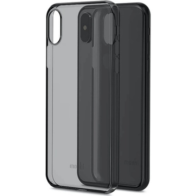 Moshi SuperSkin - тънък силиконов (TPU) калъф (0.35 mm) за iPhone XS, iPhone X (черен)