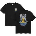 DEDICATED Мъжка тениска Dedicated T-Shirt Stockholm Cat And Noodles T-shirt - Black (217-0109-0113)