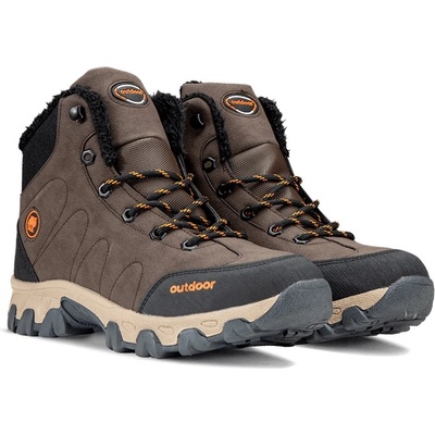 JAGULEP Мъжки туристически боти - Кафяви 4057 (1597_Кафяво)