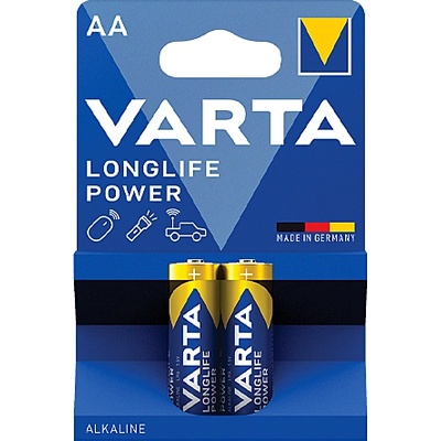 VARTA БАТЕРИЯ Varta Longlife POWER УСИЛЕНА АЛКАЛНА LR6 АА 2БР (6014014)