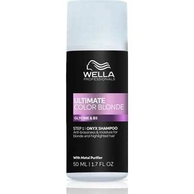Wella Professionals Ultimate Color Blonde Onyx fialový šampon na blond a melírované vlasy 50ml