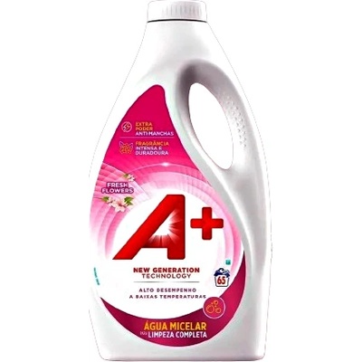 Ariel A+ Fresh Flowers течен препарат за бяло и цветно пране 65 пранета