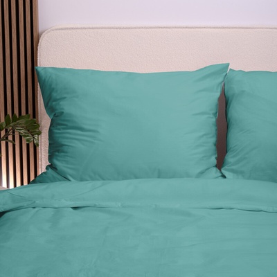Takoy na prikrývku bavlnený satén 140x200 tyrkysová premium -HT-00928 140x200