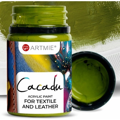 Artime Cacadu farby na textil a kožu 50 ml 14 olivová