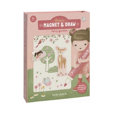 Little Dutch Knižka s magnetmi Rosa Fairy Garden