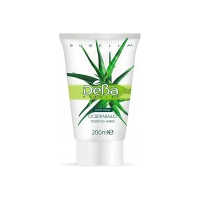 Дева Освежаващо тоалетно мляко с алое вера 200мл