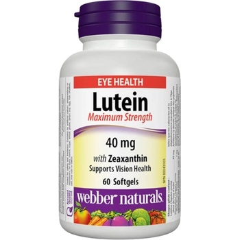 Image 1 of Webber Naturals Lutein with Zeaxanthin Extra Strength 40 mg [60 Гел капсули]