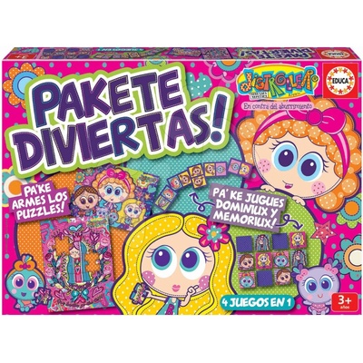 Educa Puzzle domino a pexeso Distroller Disney Superpack