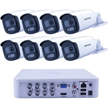 HIKVISION Комплект ZK81740W с 8 Камери 2MP Pro ColorVu Аудио и 2TB Диск (ZK81740W)