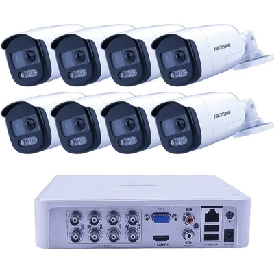 HIKVISION Комплект ZK81740W с 8 Камери 2MP Pro ColorVu Аудио и 2TB Диск (ZK81740W)