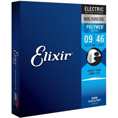 Elixir Струни за електрическа китара ELIXIR 12025 Custom Light 09-46