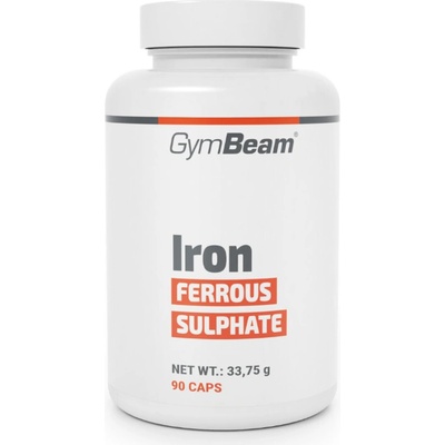 GymBeam Železo síran železnatý 90 kapsúl