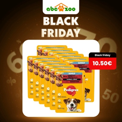 Pedigree Adult s hovädzím a jahňacím v šťave 12 x 100 g