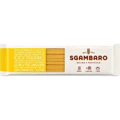 Sgambaro sušené bezvaječné těstoviny linguine traf.al bronzo 500g