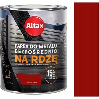 Barva na kov Altax 0,75 l červená