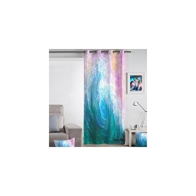 Matějovský Dekoračný záves Ocean Blanka Matragi, 100% BAVLNA, s kruhmi 140x260cm