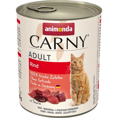 Animonda 6x800г Adult Animonda Carny, консервирана храна за котки - говеждо