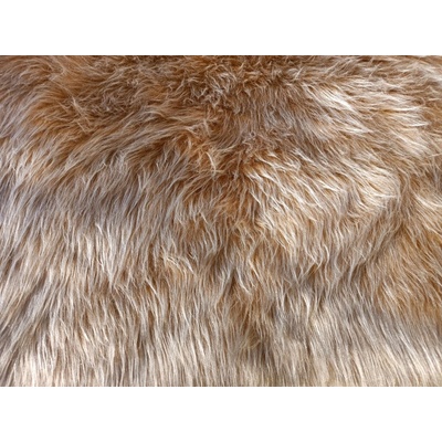 Umělá kožešina, metráž, zlatavě hnědá, vlas 45 mm, š. 149 cm vzorek kožešiny – Zboží Dáma