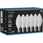 Mexen Nova 6x LED крушка E14, C37, 4W, Студена - 6500K, 420 lm - L102-E14-0465-01x06 (L102-E14-0465-01x06)