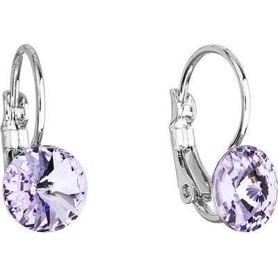 Pavona bižuterie s Preciosa krystaly fialové kulaté 51031.3 violet