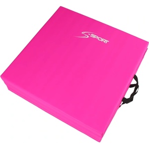 S-Sport Гимнастически мат, сгъваем, 180×60×5, 5 см pro pink