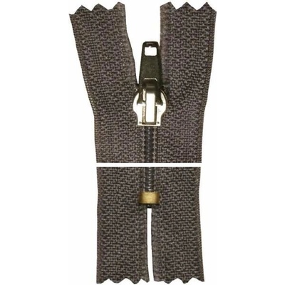 Spirálový zip, nedělitelný - 30cm - tmavě šedý - WICO - BALENÍ 10 ks