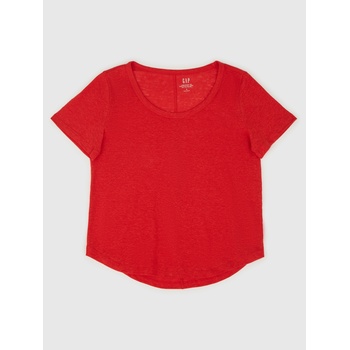GAP Ленена тениска GAP GAP | Cherven | ЖЕНИ | XS