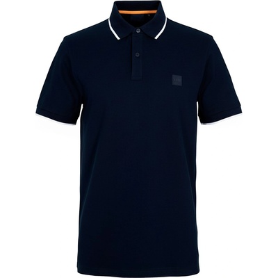 Boss Блуза с яка Boss Mens BOSS ORANGE Pique Short Sleeve Polo Shirt with Logo Detail - Dark Blue