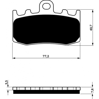 Brzdové doštičky 196 S33 STREET FRONT