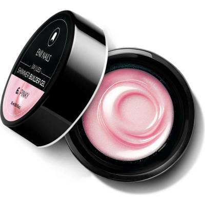 ENII NAILS Shimmer Builder Gel 6 Pinky třpytivý modelovací gel 15 ml
