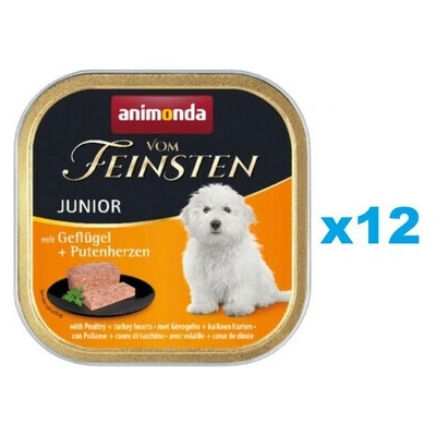 Animonda Vom Feinsten Puppy hydinové a morčacie srdiečka 12 x 150 g