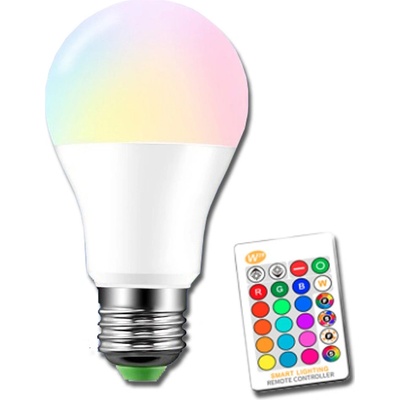 HUKA 202046 Žárovka LED 10W E27 RGB barevná + teplá bílá