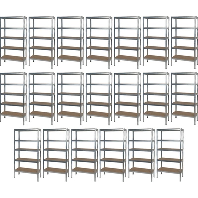 Matabro Regálový systém MB-SH01 900 x 400 x 1800 mm 20 ks