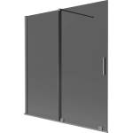 Mexen Velar плъзгащ се параван за вана с 2 крила 150 x 150 см, графит, gun metal - 896-150-000-41-95 (896-150-000-41-95)