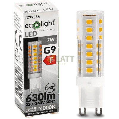 ECOLIGHT LED žiarovka G9 7W neutrálna biela