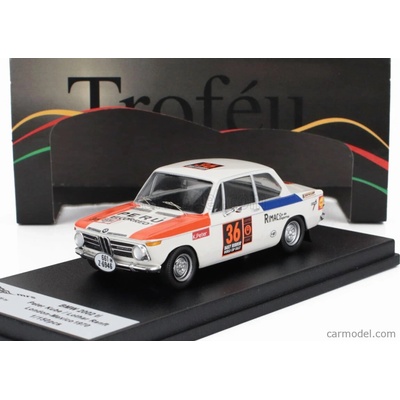 Trofeu BMW 2002 Ti N 36 Rally Londra messico 1970 Peter Kube Lothar Ranft Bílá Modrá Červená 1:43