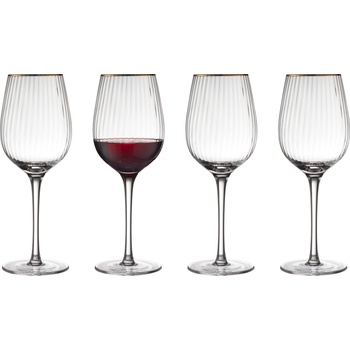 LyngbyGlas Чаши за червено вино Palermo Gold 400 мл 4 бр (27579)