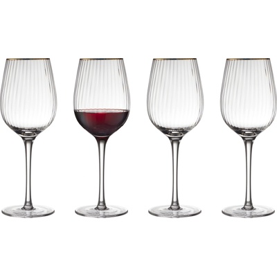 LyngbyGlas Чаши за червено вино Palermo Gold 400 мл 4 бр (27579)