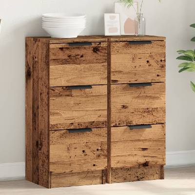 vidaXL 11461.856956 příborníky 2 ks old wood 30 x 30 x 70 cm