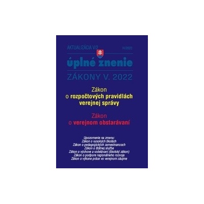 Aktualizácia V/2 2022 – štátna služba, informačné technológie verejnej správy