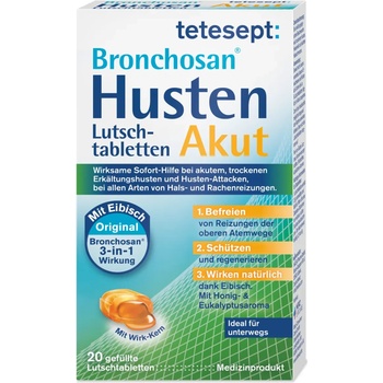 tetesept Bronchosan® за остра кашлица - 20 таблетки за смучене