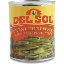 Del Sol Green Chiles Proužky 794g